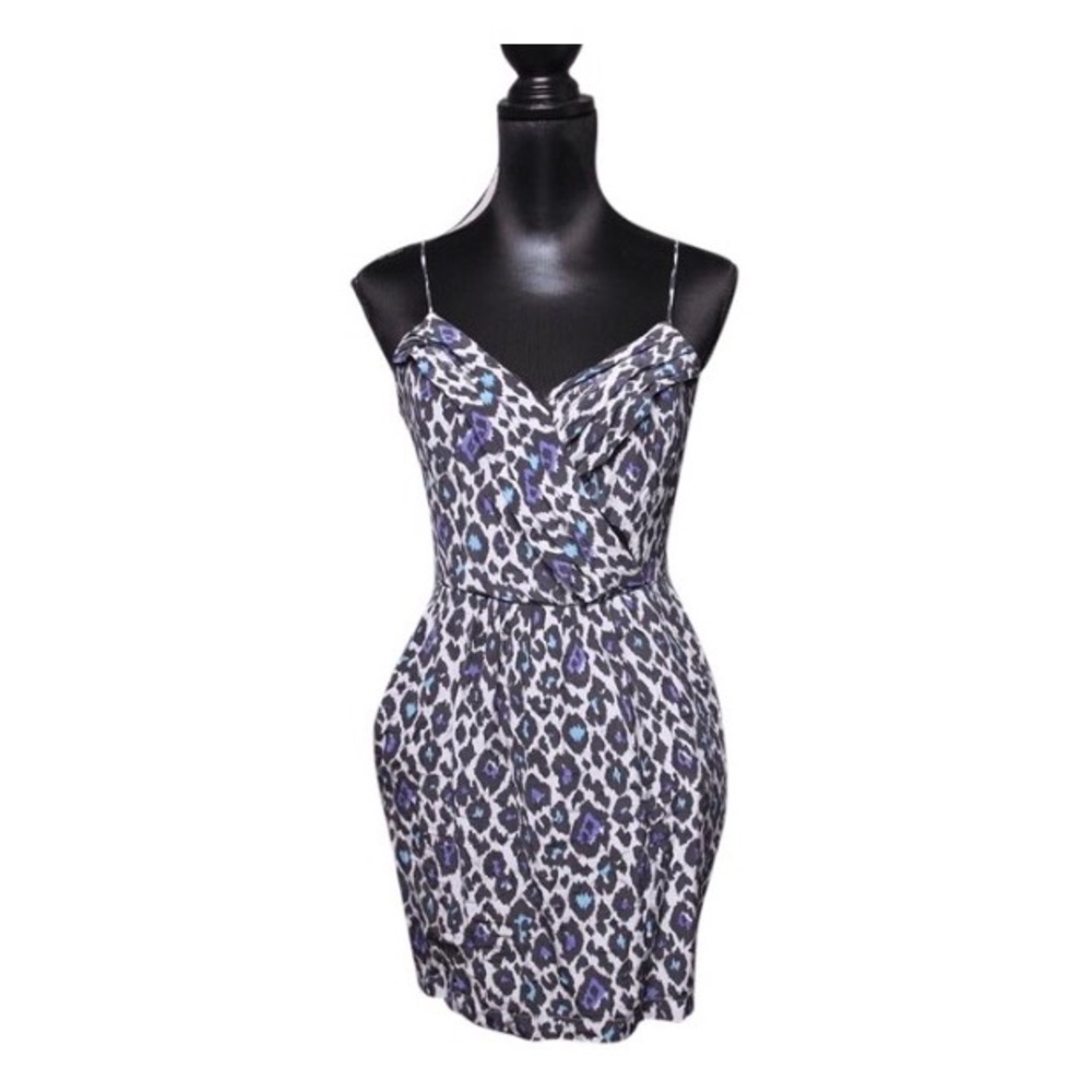 COPY - Charlie Jade Blue Leopard Mini Dress